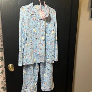 KIDS 🧒 Wonder Nation Light Blue Pajama Set with Fun Prints